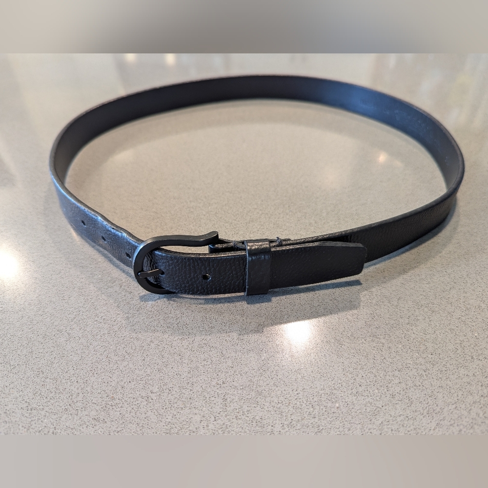 Bosca Men's Black Leather Belt